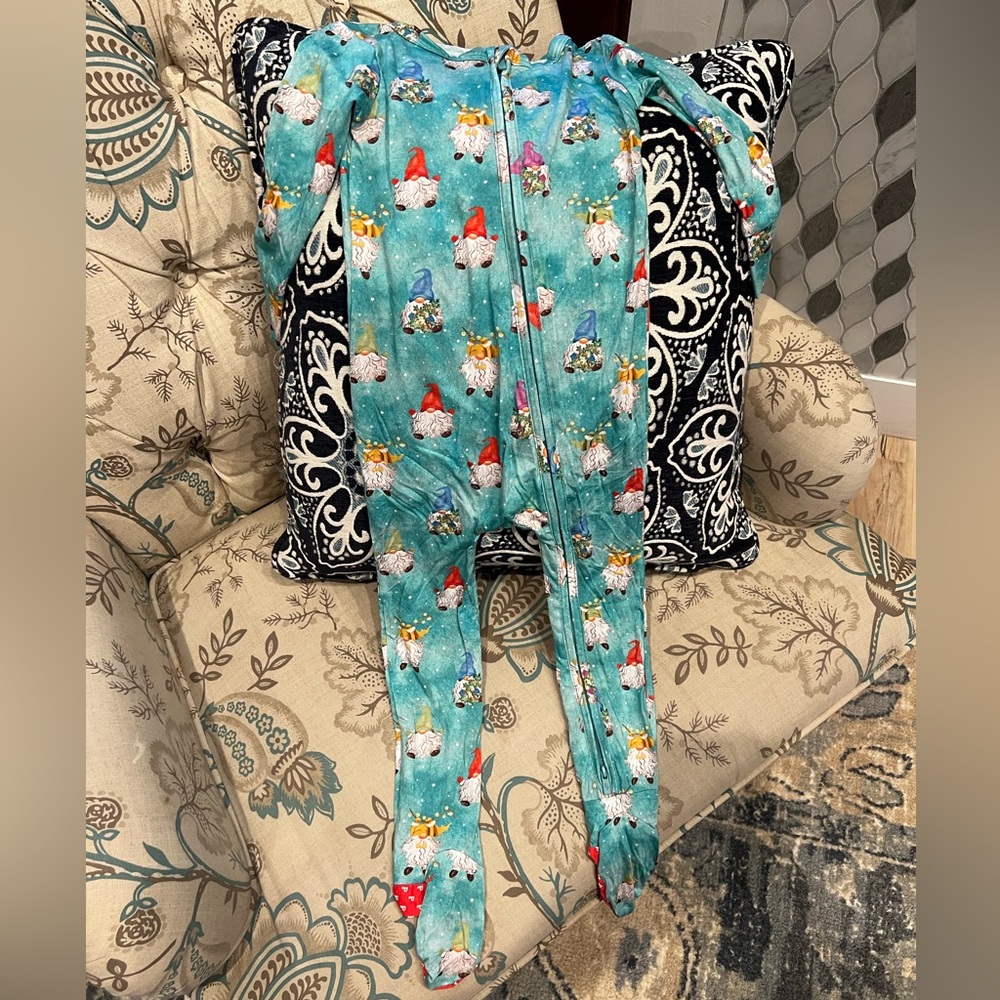 NWOT posh peanut gnome footie pajamas